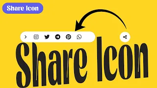 Social Media Share Button Using Html Css and Javascript