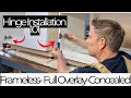 How-To Install a Cabinet Door Hinges Full Overlay European Concealed Cup Hinge Edition