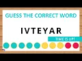 Guess the Correct Word Unscramble in Record Time 7 Letters Agent Quiz
