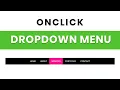 How to Create a Dropdown Menu on Click with HTML CSS and JavaScript
