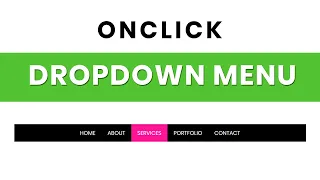 How to Create a Dropdown Menu on Click with HTML CSS and JavaScript