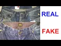 Real vs Fake G-Star jeans How to spot fake G star raw denim
