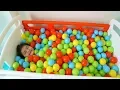 Download Lagu Öykü are playing with colorful balls - Hide and Seek fun kids