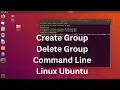 How to create and delete group on linux using command line