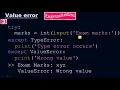 How to check a Value Error in exceptional handling - Python by