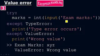 How to check a Value Error in exceptional handling - Python by