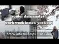 senior data analyst work week in new york city break into data tips dc vlog