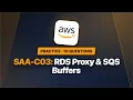 SAA-C03 Practice RDS Proxy SQS Buffers CloudWatch Container Insights