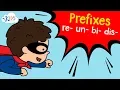 Prefixes re un bi dis English Grammar for 2nd Grade ELA lessons Kids Academy