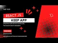 Build a Note-Taking App with React js React js tutorial Keep App