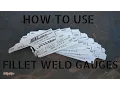 Welding inspection aid - How to use a Fillet Weld Gauge