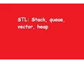 Discussion on STL Stacks Queues Vector Heap sort
