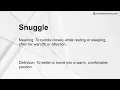 Snuggle Meaning