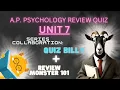 AP Psychology Review Challenge Unit 7 Multiple Choice Questions Test Prep Series Part 7 of 9