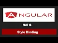 Style Binding in Angular Angular 15 Part 16 Angular Tutorial in Hindi