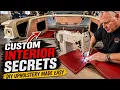 Custom Interior Secrets Pros Never Show You DIY Upholstery