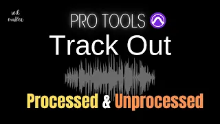 How to Export Individual Tracks in Pro Tools Processed and Unprocessed