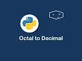 octal to decimal in python