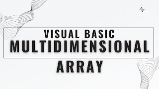Visual Basic Multi Dimensional Array Sample