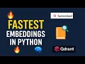 FastEmbed The Fastest Way to Add Embeddings in Python Hands-on Demo