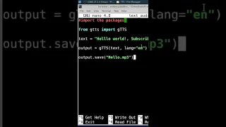 Python tutorial Convert text to speech create book