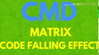 COMMAND PROMPT TRICK MATRIX CODE FALLING EFFECT