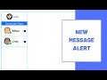 New Message Alert Private Chat Application Using ReactJS Socket io Part 10