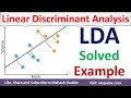 LDA Solved Example Linear Discriminant Analysis Fisher Discriminant Analysis by Mahesh Huddar