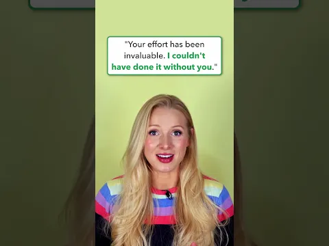 You need to stop saying "thank you"