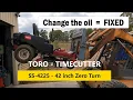 Zero turn mower not turning Hydrostatic drive transmission oil change