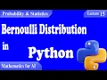 P S15 - Bernoulli Distribution in Python A Beginner-Friendly Guide