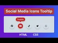 Social Media Icons with Tooltips HTML CSS Hover Magic for MZCode01 Developers