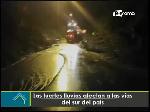 Las fuertes lluvias afectan a las vías del sur del país