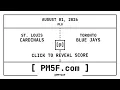 St Louis Cardinals STL Toronto Blue Jays TOR MLB Final Box Score AUGUST 01 2026