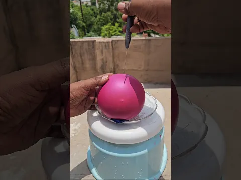 I freeze water balloon 🎈 🥶