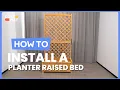 How to Install the Planter Raised Bed with Trellis for Plant Flower Climbing GT3923