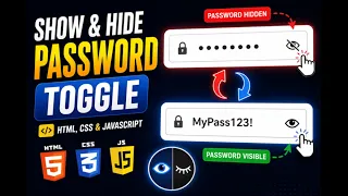Show Hide Password Toggle with JavaScript