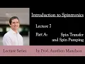 L7PA Introduction to Spintronics Spin Transfer and Spin Pumping