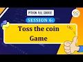 Python coin toss Game Python game tutorial Python full course