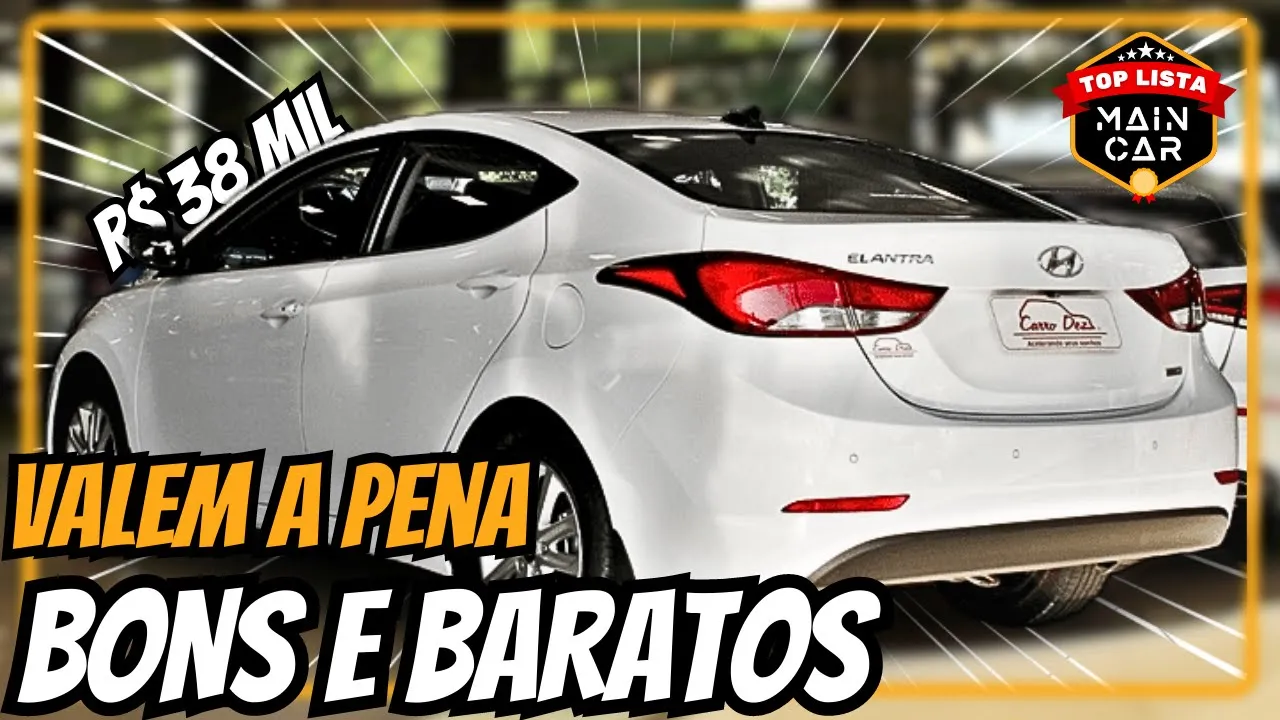 5 MELHORES carros usados BONS E CONFIÁVEIS | de 30 a 70Mil????