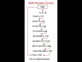 Keith Number PROBLEM -