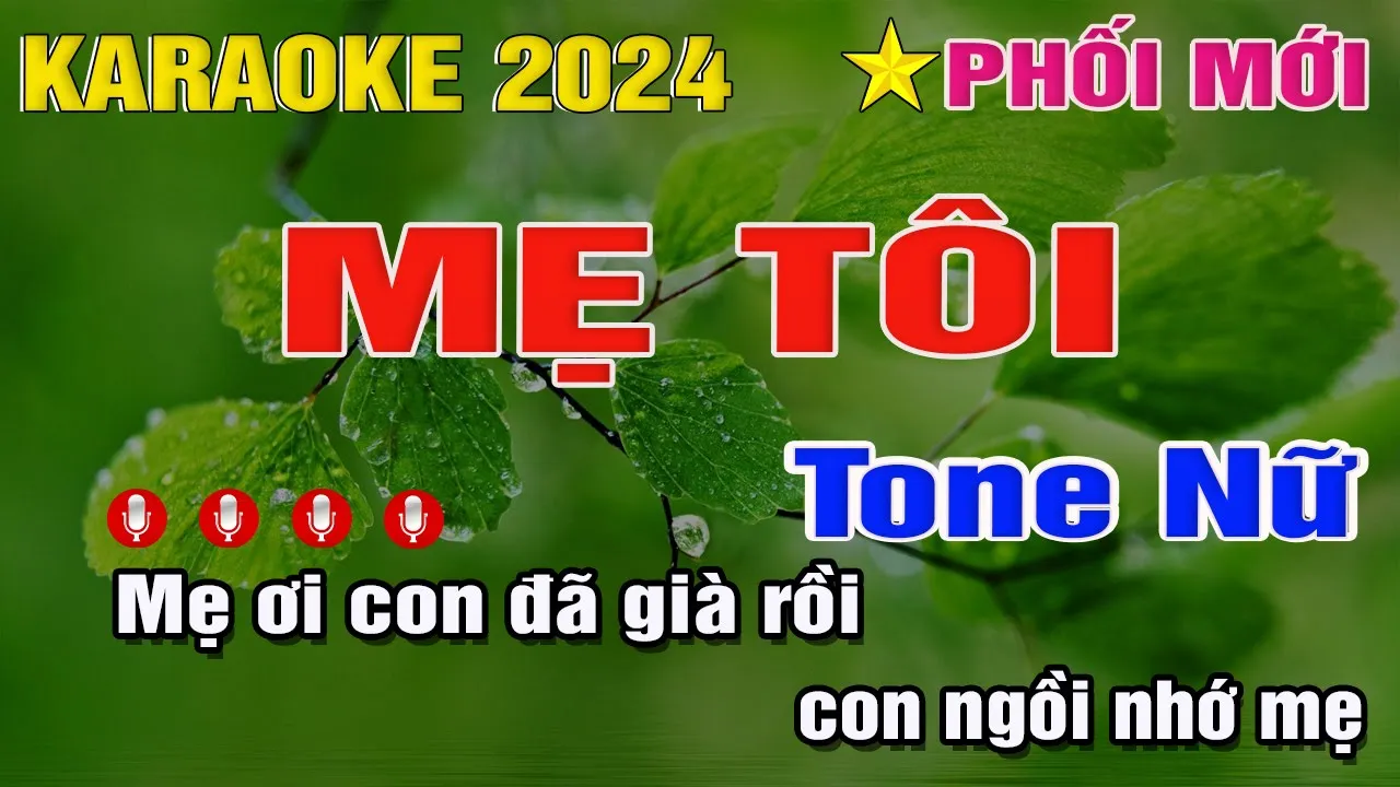 Mẹ tôi Karaoke | Tone Nữ