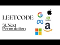 Next Permutation LeetCode 31 Step-by-Step Intuition O N Solution