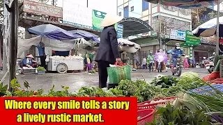 Where every smile tells a story — a lively rustic market.
