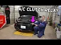 DODGE DART AC COMPRESSOR CLUTCH RELAY LOCATION REPLACEMENT AC NOT WORKING AC BLOWS HOT