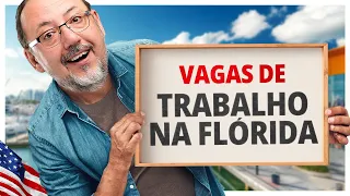 VAGAS DE TRABALHO NA FLÓRIDA COM GREEN CARD! VISTO EB-3 UNSKILLED.