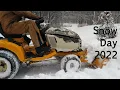 Snow Day 2022 Cub Cadet 2166 Plowing Snow
