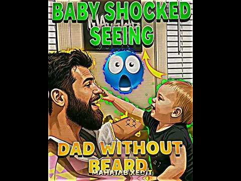 Baby Was Shocked After Seeing Dad Without a Beard 😂