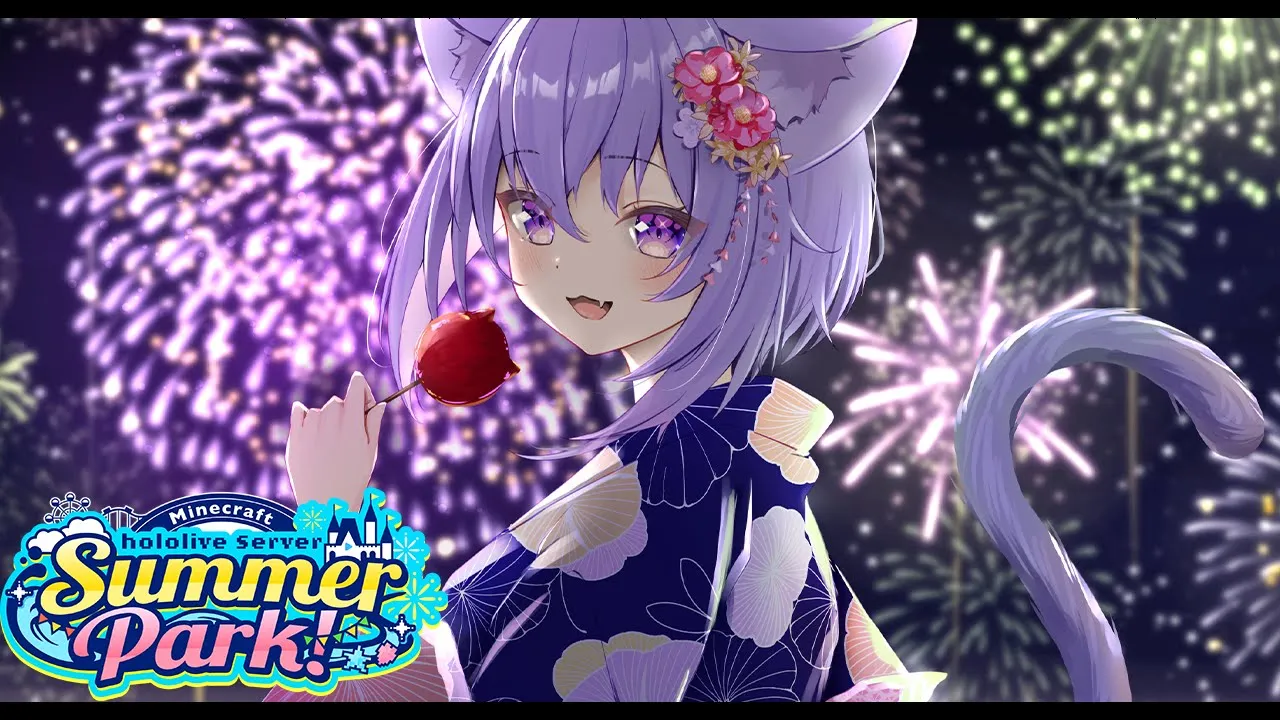 【 Minecraft / #ホロ鯖サマーパーク 】思い切り夏を楽しもう🍧✦【 猫又おかゆ/ホロライブ 】