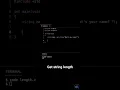 get string length in c